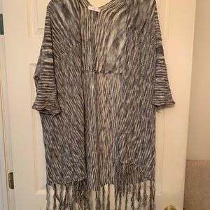Open Cardigan with fringe